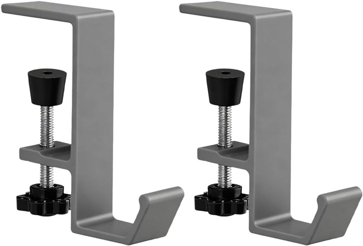 2 stuks Gaming-clip Hoofdtelefoonhouder voor onder het bureau voor gaming-hoofdtelefoons en accessoires