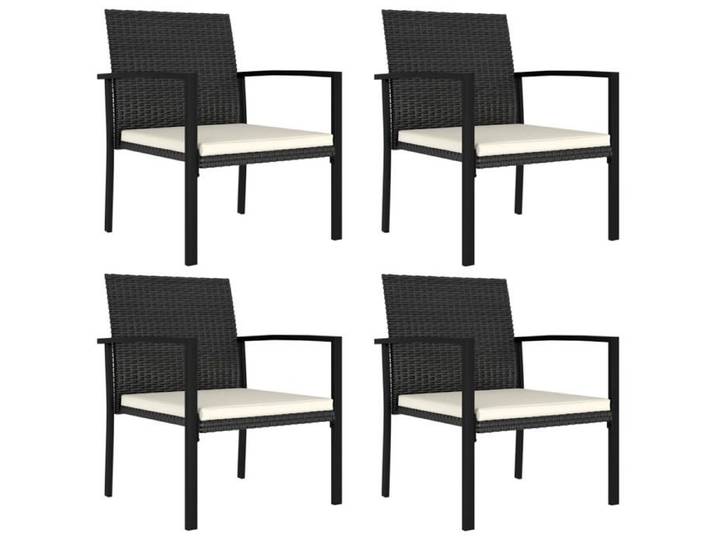 Ensemble de chaises de salle à manger de jardin en résine tressée noire - vidaXL