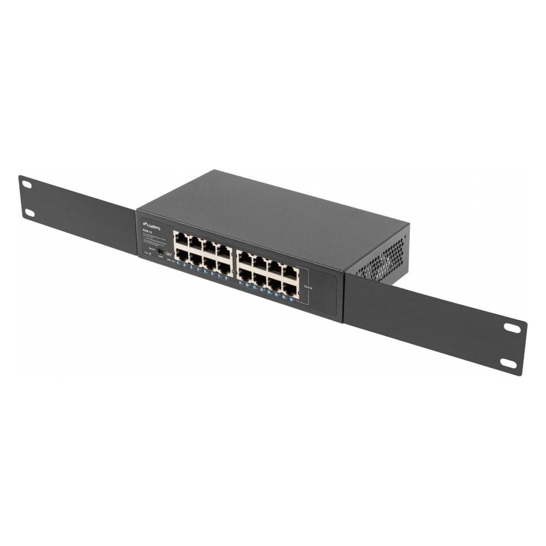 Lanberg RSGE-16 Netzwerk-Switch Unmanaged Gigabit Ethernet (10/100/1000) 1U (16 Ports) (RSGE-16)