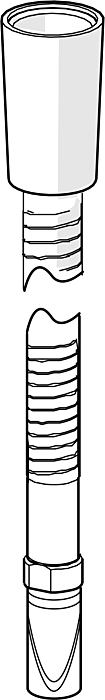 Hansa Brauseschlauch für Wannenrand 59912281  175 cm lang, Ersatzteil, chrom