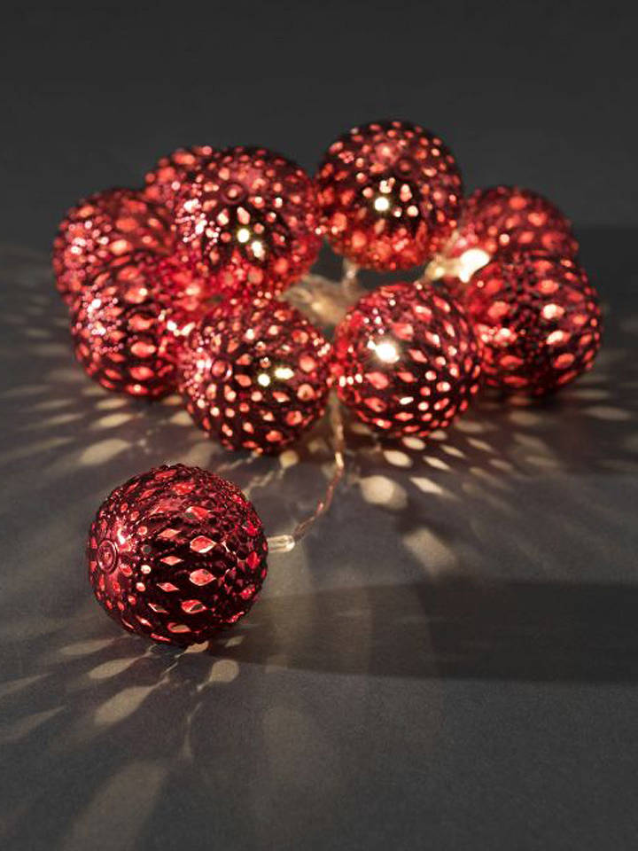 Konstsmide LED-Dekolichterkette in Rot - onesize
