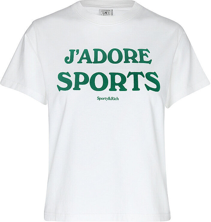 SPORTY & RICH T-Shirt JADORE BABY weiss   S S