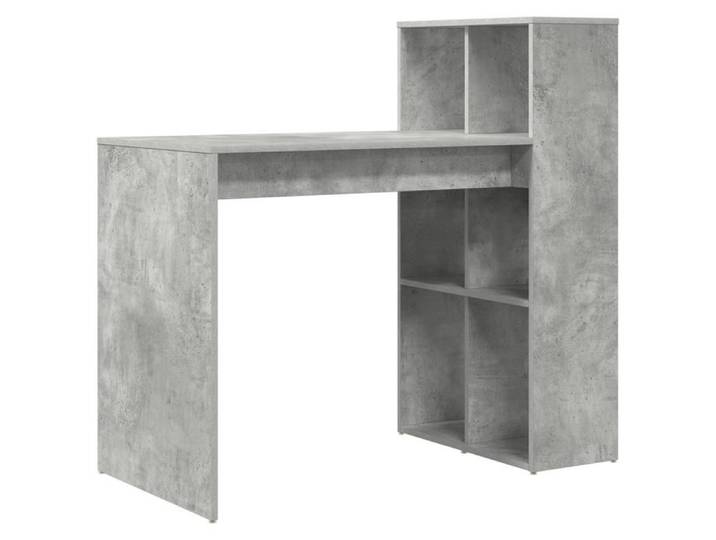 MGH - NEUF Bureau à domicile Table de travail Gris béton Bois d'ingénierie finition béton Moyen ll430