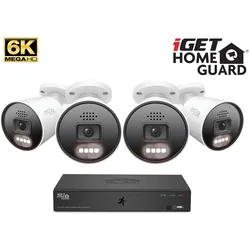 iGet HGNVK88604 - Kamerový MegaHD 6K PoE SMART set, 8CH NVR + 4xIP 6K kamera, zvuk, AI detekce, Netzwerkkamera