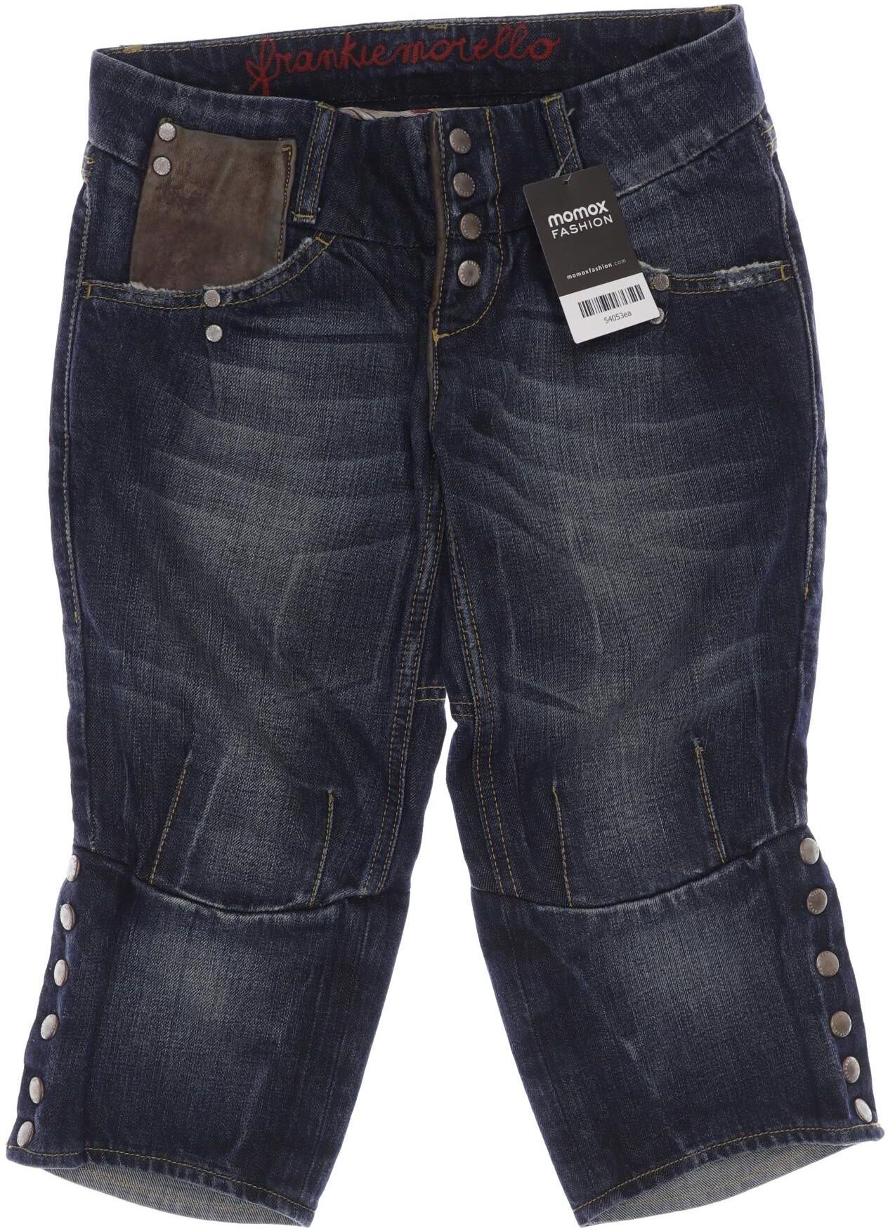 frankie morello Damen Shorts, Blau, Gr. W24, Baumwolle - Second Hand