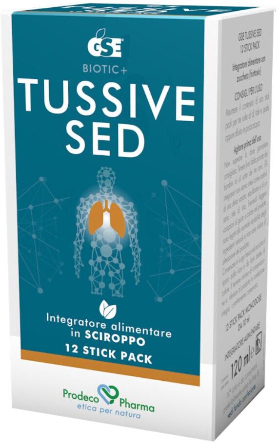 PRODECO PHARMA Srl GSE Tussive Sed Sciroppo 12 Stick Pack - Benessere Respiratorio Naturale