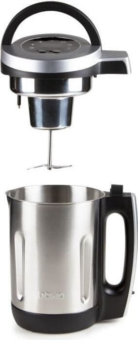 Domo DO716BL Verwarmingsmengapparaat, 2,2 liter, 1000 watt, 7 programma's, grijs