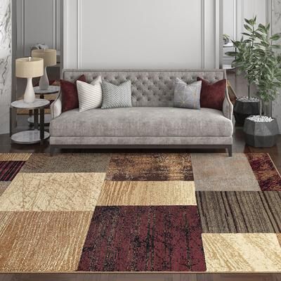 Alise Rugs Rhythm Transitional Geometric Indoor Area Rug