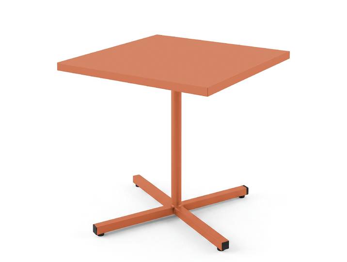Klapptisch Kava Stahl, galvanisiert 60 x 74 x 60cm Rot/Terracotta