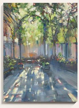 "Courtyard Stretched Canvas - 40"" x 30"" - Ballard Designs"