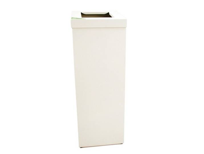 PROREGAL® Mülleimer RecycloFlex 60, 60 L, HxBxT 70,5x26,3x34,3cm, Aluminium, Schwarz