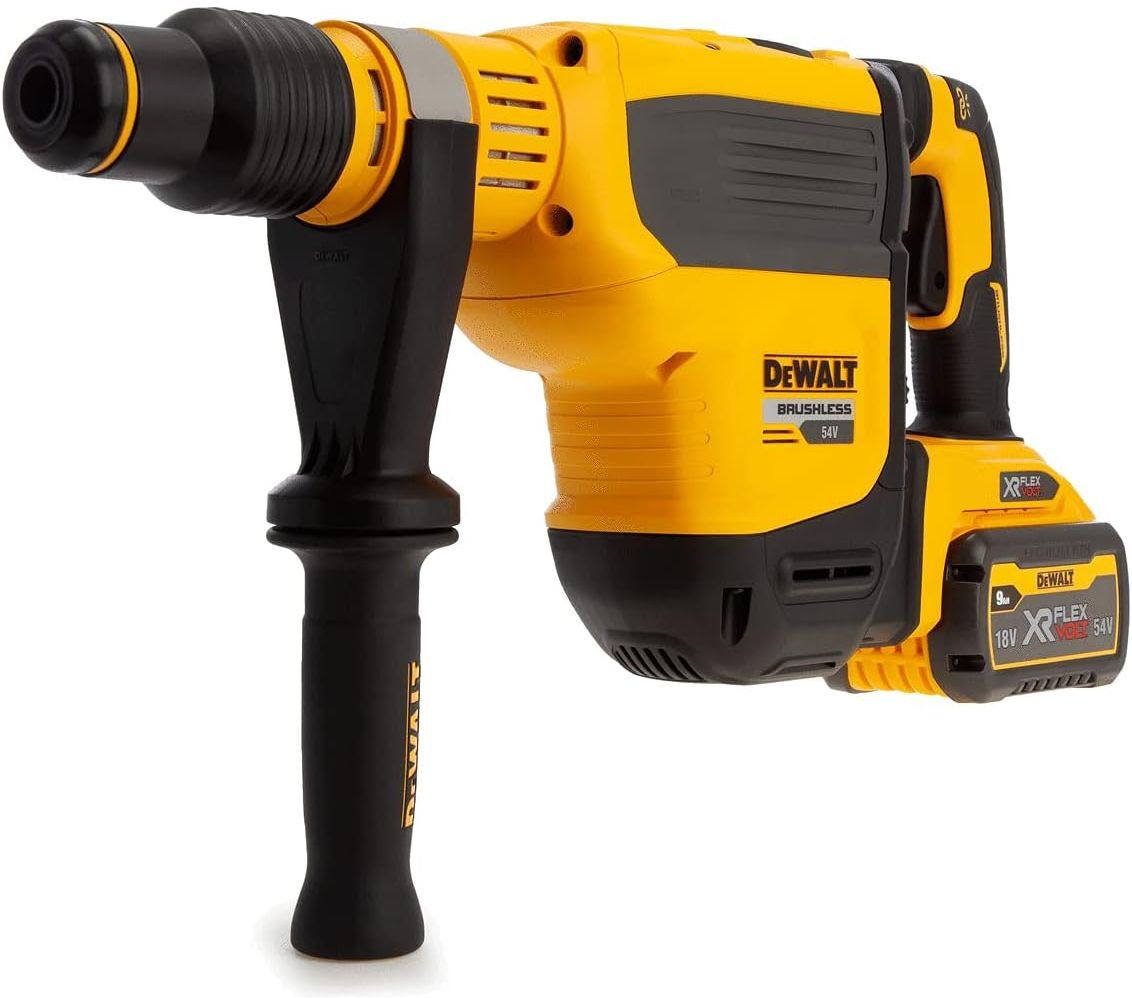DeWalt DCH614X2 XR FlexVolt 54V SDS Max Hammer Drill – 2 x 3.0Ah Li-ion Batteries, New