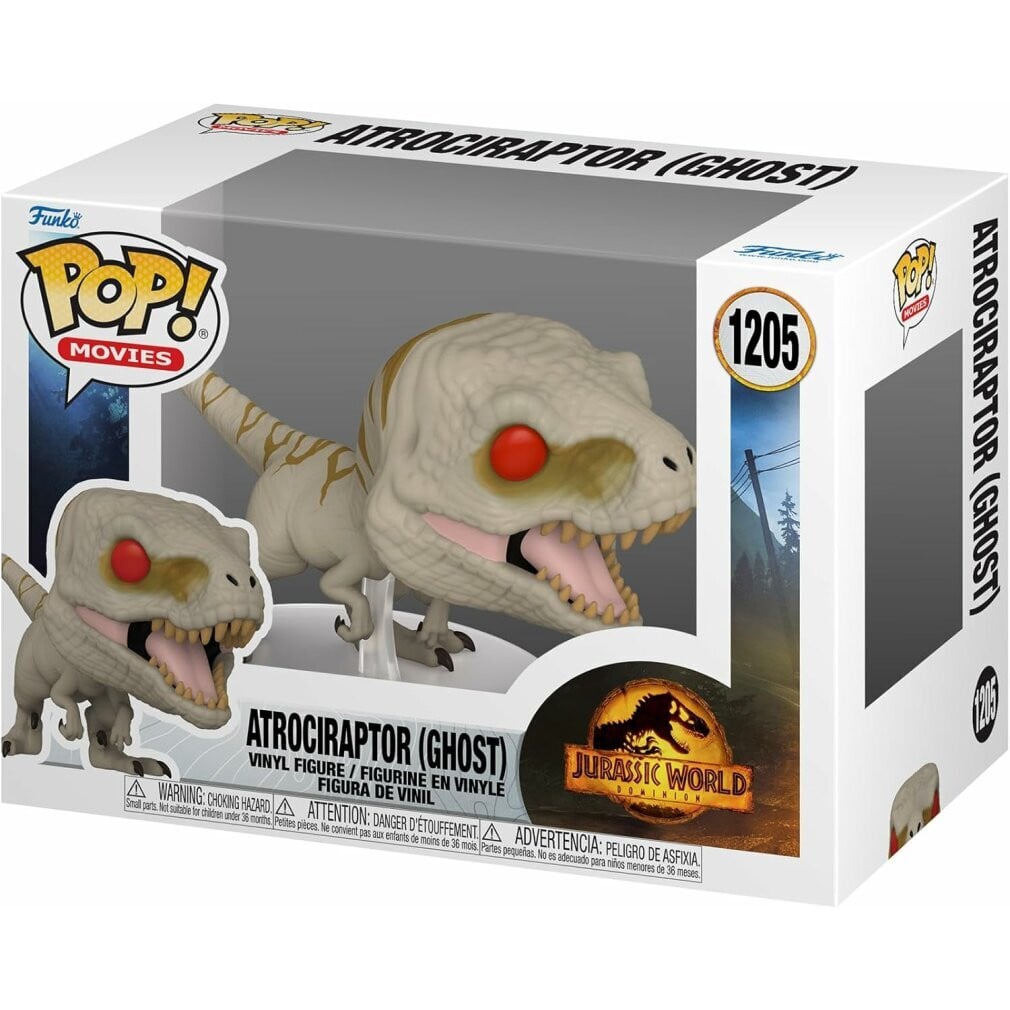 Funko Pop! Jurassic World Atrociraptor Ghost 1205 Vinyl figuur
