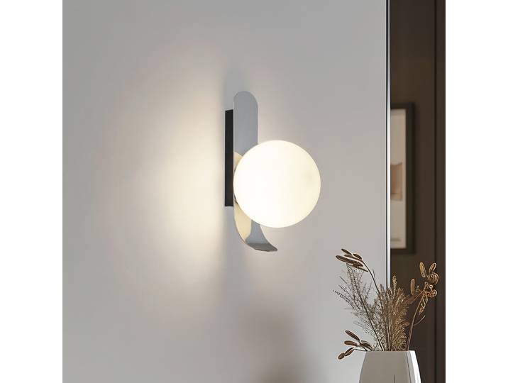 Pearl Wandleuchte Chrome - NOLA - Wohnzimmer - Design - Glas - Kugel