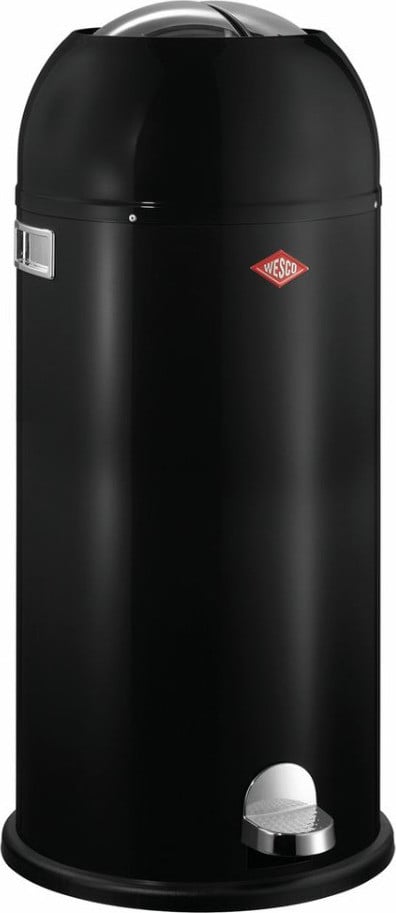 Wesco Kickmaster Maxi Tretabfallemmer 40 liter, zwart