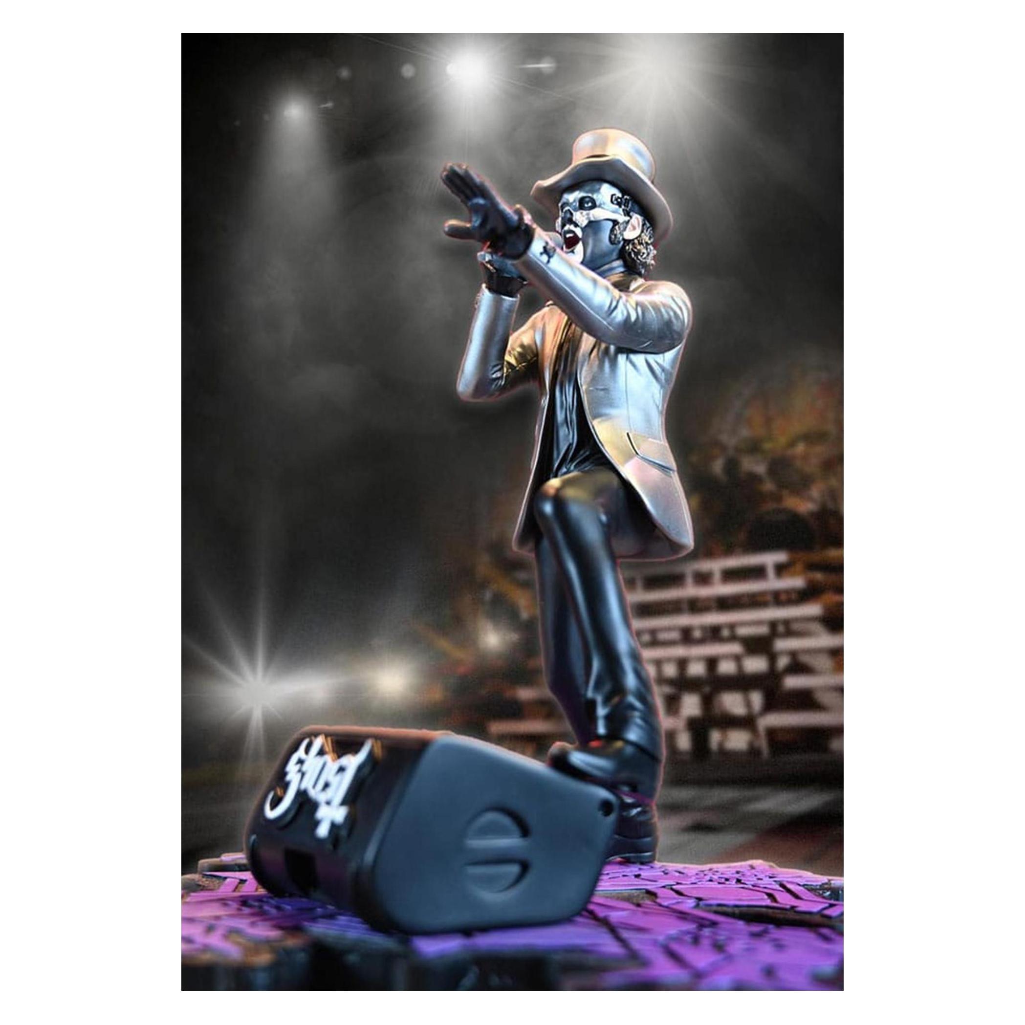 Knucklebonz Ghost statuette Rock Iconz Papa V Perpetua Top Hat 22 cm (KNBZ-GHOSTPAPATH500)