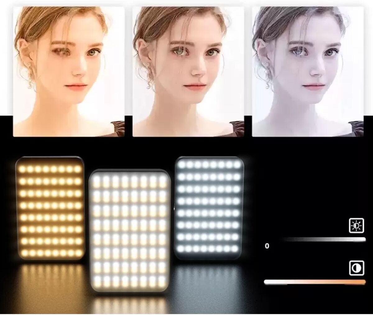 INF W80 Magnetic RGB Clip-On LED Fill Light compatible with Phone Video & Live Streaming, 2700-6500K, 13-Level Dimming, 1500mAh