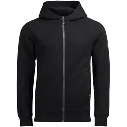 Kapuzen-Sweatjacke "QUENTIN" - 4XL - schwarz