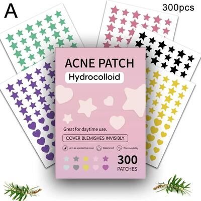 Uplift Treasures Star And Heart Acne Patch Stickers 300pcs