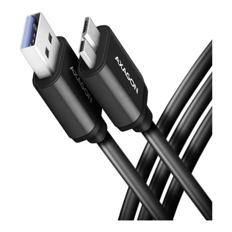 Axagon BUMM3-AM10AB Kabel Micro-B USB auf USB-A 3.2 Gen 1 (1 m, USB 3.2 Gen 1) (BUMM3-AM10AB)