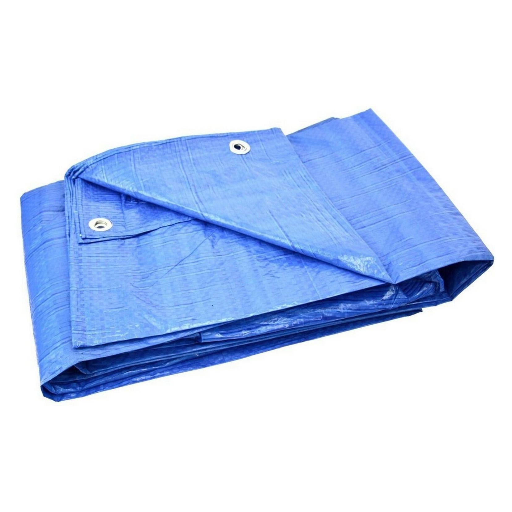 GEKO PP/PE Abdeckplane wasserdicht STANDARD blau, 5x8m (8 x 5 m) (G01935)