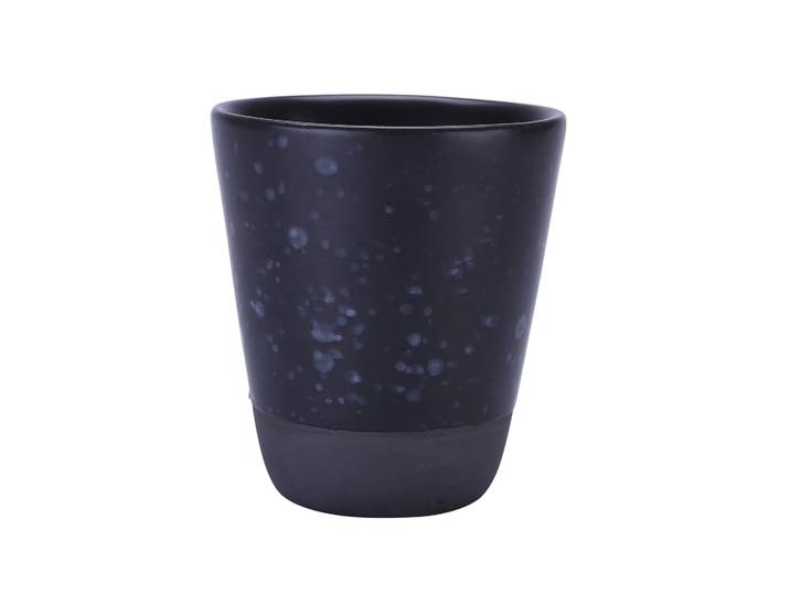 Aida Mug Raw double paroi 25 cl noir à pois