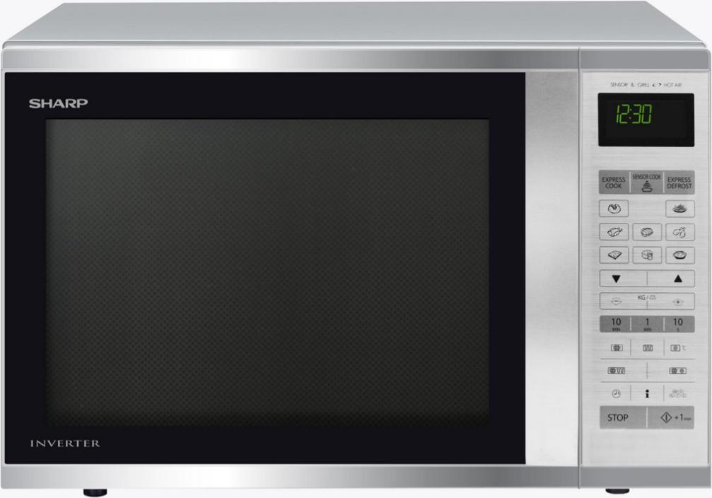 Sharp Home Appliances R-971STW, Arbeitsplatte, Kombi-Mikrowelle, 40 l, 1050 W, Eingebautes Display, Berührung