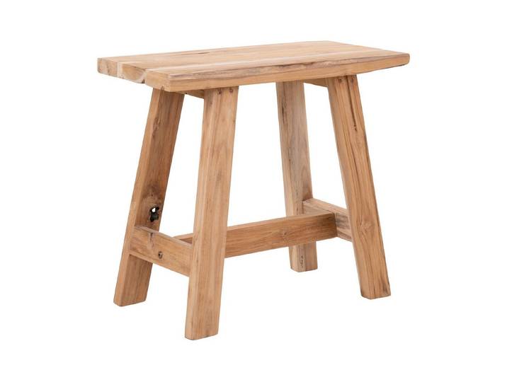 House Nordic Hocker Barcelona, in Natur, Teak - 50x45x25cm (BxHxT)