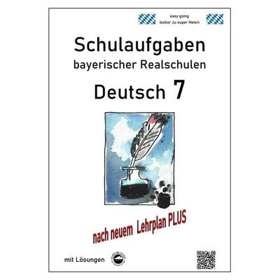 Deutsch 7, Schulaufgaben (LehrplanPLUS) bayerischer Realschulen mit Lösungen, Taschenbuch von Monika Arndt, Durchblicker Verlag, 978-3-946141-12-9