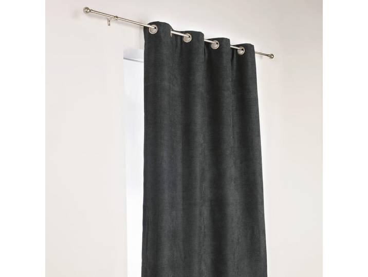 Rideau alaska isolant et 100 % occultant polyester noir 140x260 cm