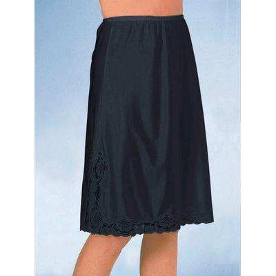 Unterrock, Damen, Gr. 44, schwarz, 100% Polyester, unifarben, Röcke Unterrock