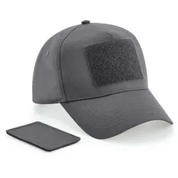 Beechfield Unisex 5-Panel Patch Kappe Klassische Cap B638 graphite grey one size