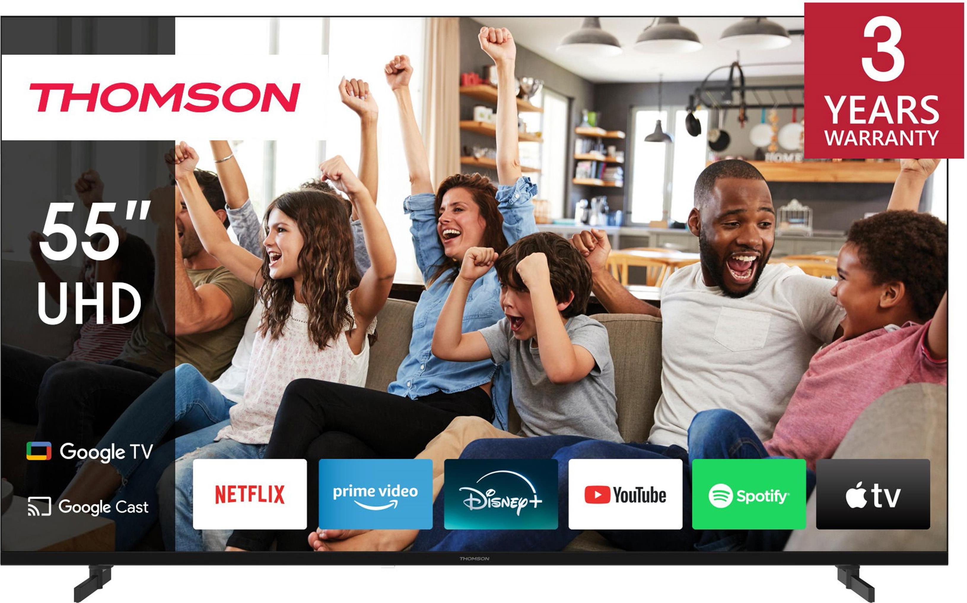 Thomson 55UG4S14, 139,7 cm (55"), 3840 x 2160 Pixel, LCD, Smart-TV, WLAN, Schwarz