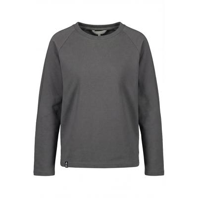 Sweatshirt ALIFE & KICKIN, Damen, Gr. XS, grau (iron gate), 95% Baumwolle, 5% Elasthan, hoch geschlossener Ausschnitt, Sweatshirts Sweatshirt