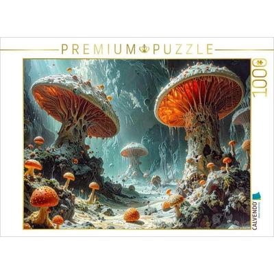 CALVENDO Puzzle Kathedralen der Tiefe: Wenn die Erde unter dem sanften Leuchten riesiger Kiemen atmet | 1000 Teile Lege-Größe 64x48cm Foto-Puzzle für