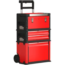 WERKSTATTWAGEN inkl. Koffer Werkzeugwagen leer mit 3 modularen Einheiten