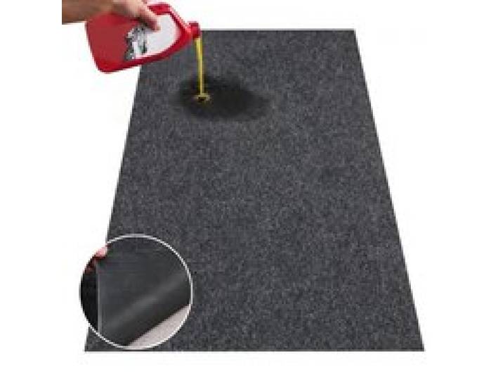 VEVOR Garagenbodenmatte 2692,4 x 6705,6 x 2,4 mm Werkstattboden 820-850 g/m² Garagenboden Filz & TPE Öl Auffangmatte Garagenmatte Servicematte Bodenschutz Bodenplatten für Garage