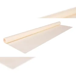 Clairefontaine 10x Farbiges, gerilltes Kraftpapier 65g, Rolle 3x0,70m - Elfenbein 95702C