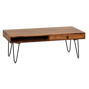 Wohnling Couchtisch Bagli, WL1.513, sheesham, aus Massivholz, rechteckig, (B/H) 120 x 40 cm