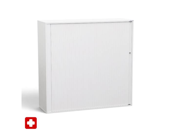 Rollladenschränke Tradingzone Proline 120 x 40 x 118 cm, Weiss, mit Schlüssel, Neu - platzsparende Lösung