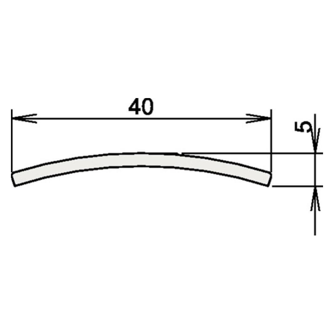 Athmer Niroschwelle 164 3-107 Länge 965 mm Edelstahl matt gebürstet (3-107-0965)