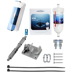 bluuwater KT08 Einbauset Wasserfilter 90 Grad Winkel