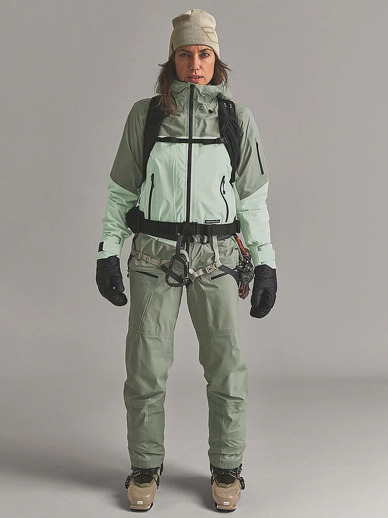 ORTOVOX Damen Tourenhose Ortler GTX 3L grau   M W