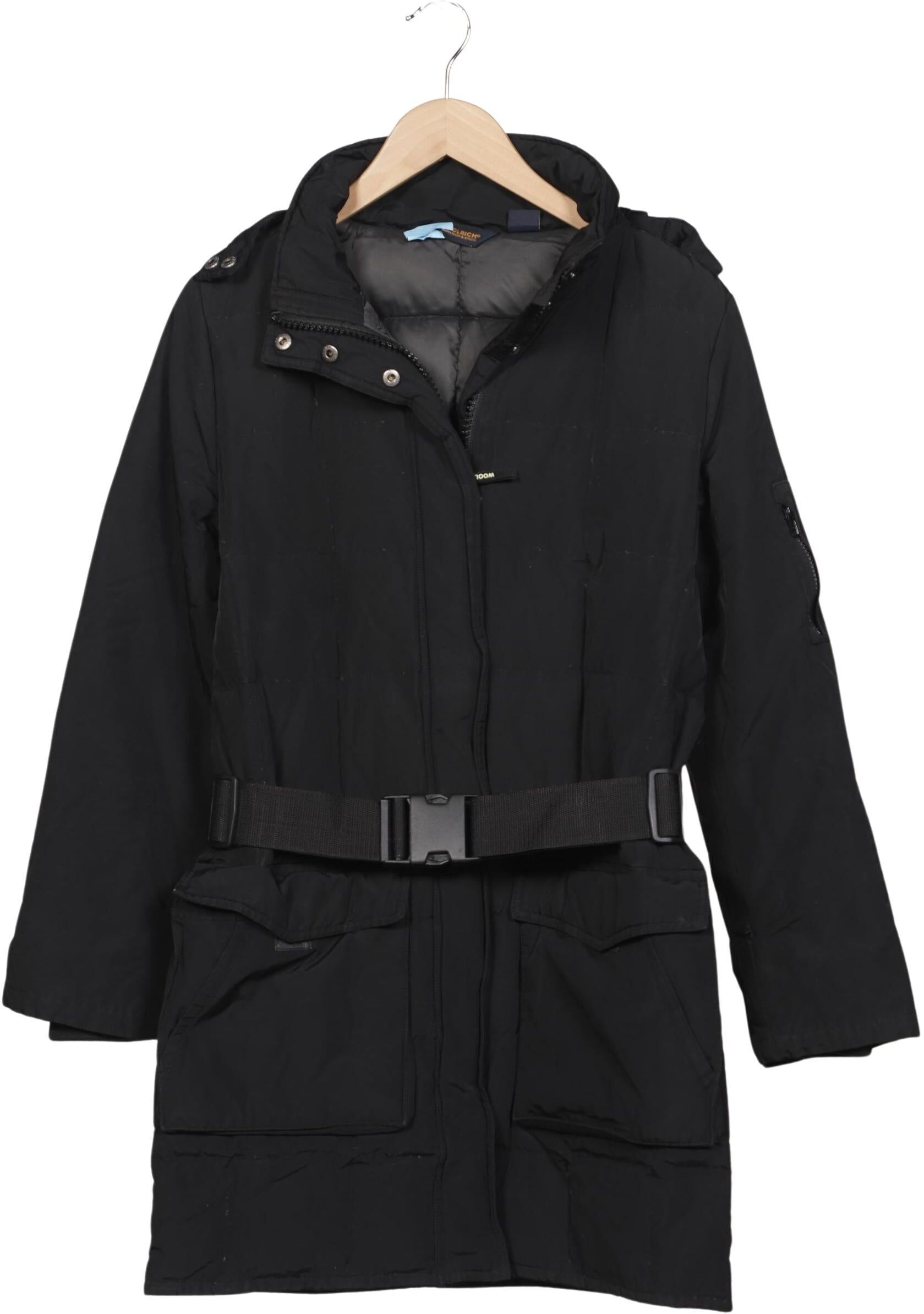 Woolrich Damen Mantel, Schwarz, Gr. M, Daunen - Second Hand