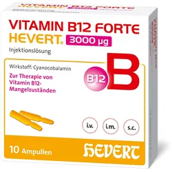 Vitamin B12 forte Hevert 3000 μg 10X2 ml