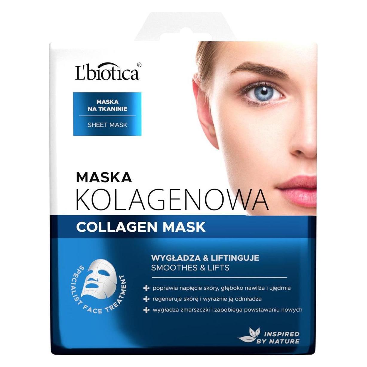 L'Biotica L'BIOTICA Collagen Maske auf Stoff - glättet & strafft 23ml (44324)