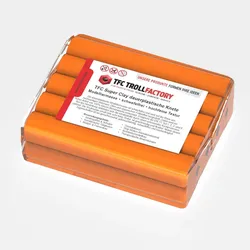 TFC SUPER CLAY Knete orange Modelliermasse hochfeine Textur geschmeidig formstabil dauerplastisch