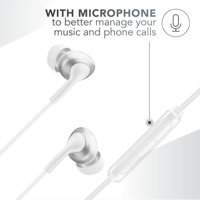 Cellular Line Auricolare Cuffia Auinearmstypec2w-bianco