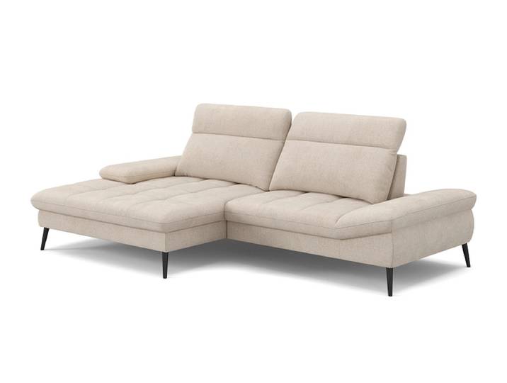 Ecksofa SWISS HOME STYLE GRACE Stoff beige