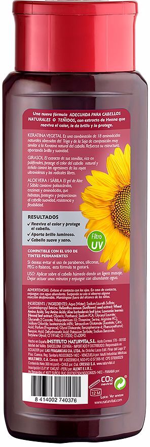 Naturvital Shampoo Cor Mogno 300 ml
